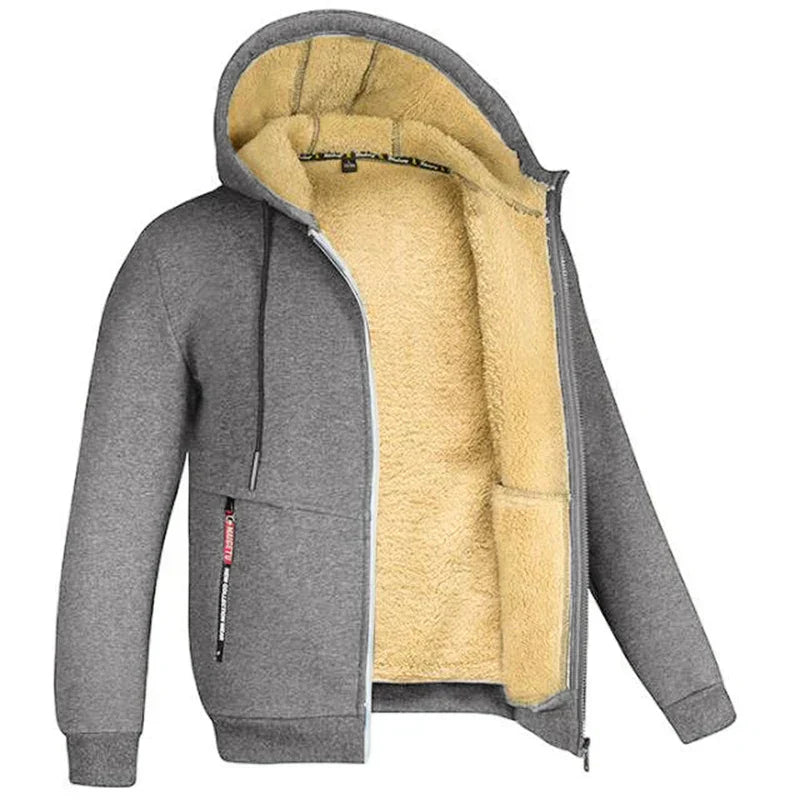Hoodie doux d'hiver en laine mérinos