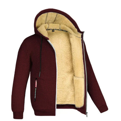 Hoodie doux d'hiver en laine mérinos