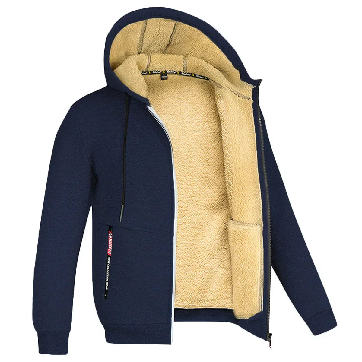 Hoodie doux d'hiver en laine mérinos