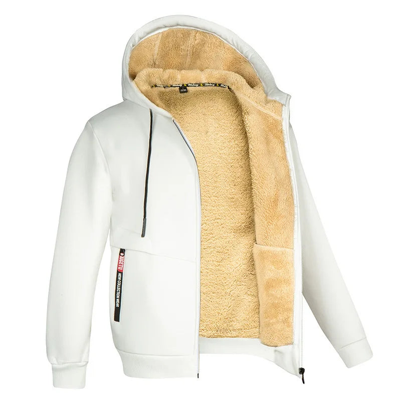 Hoodie doux d'hiver en laine mérinos