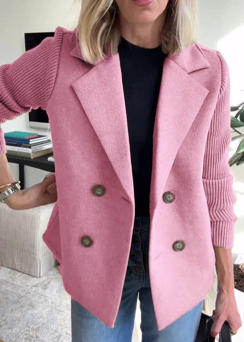 Damen Wintermantel Doppelreihen Elegant Warm - IdealeKleiden