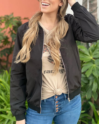 Blouson aviateur femme streetwear tendance