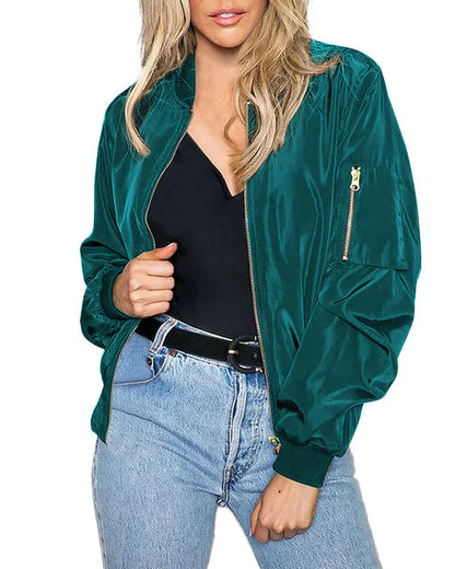 Élégante veste bomber homme classique avec poches