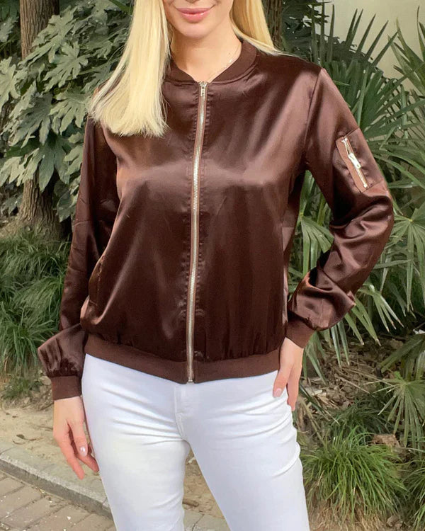 Élégante veste bomber homme classique avec poches
