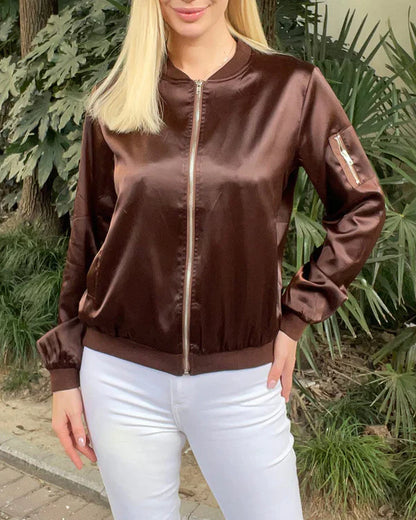 Élégante veste bomber homme classique avec poches