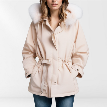 Doudoune femme chaude col amovible