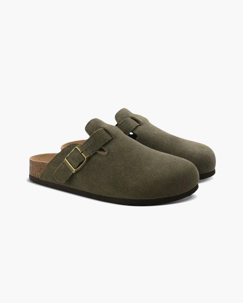 Sabots en bois pour hommes en cuir confortables