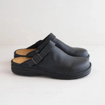 Clogs rétro en cuir pour hommes Confortables