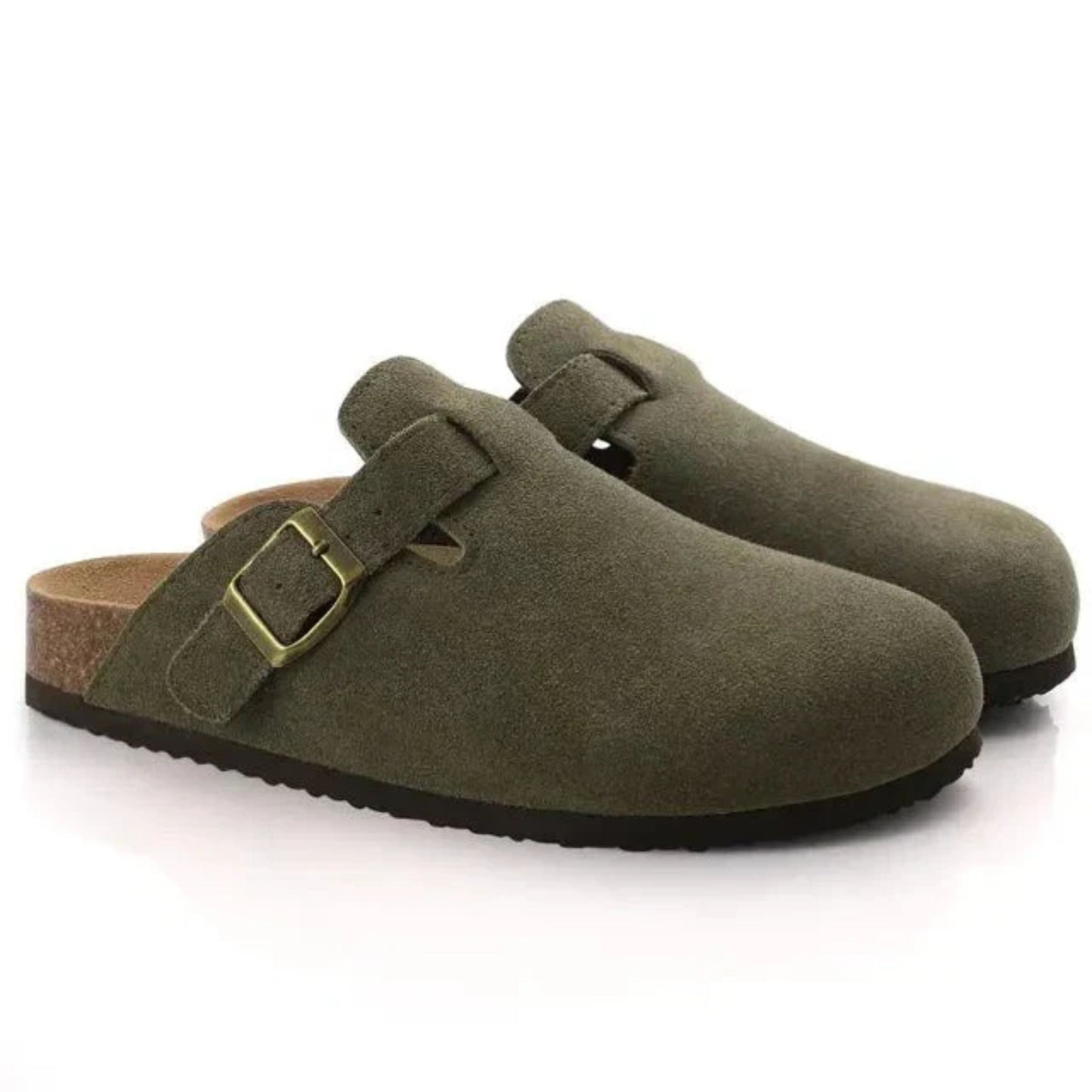 Sabots confortables pour hommes en daim