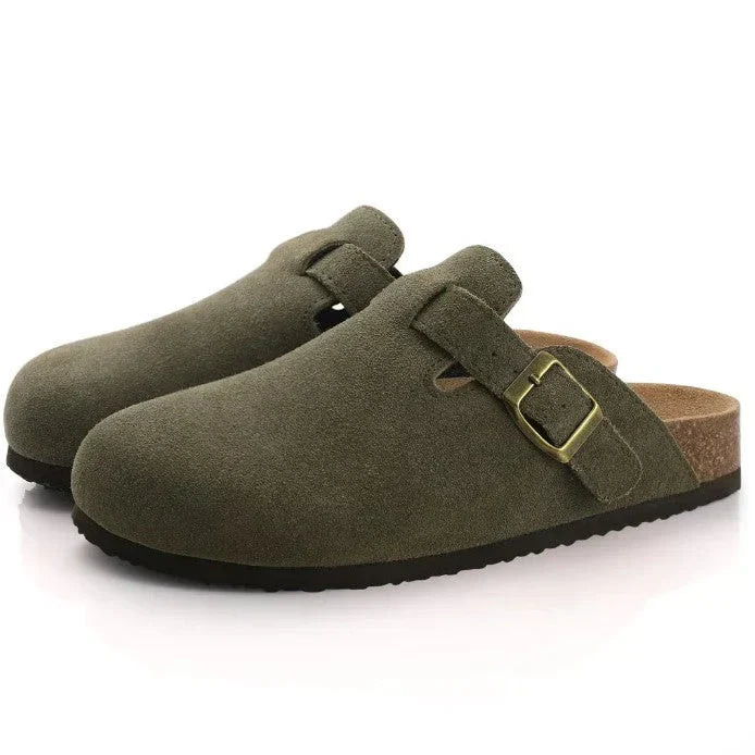 Mules homme Daim Sabots Confortables