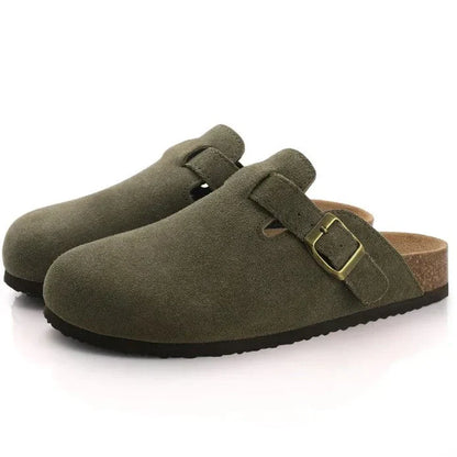Mules homme Daim Sabots Confortables