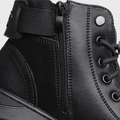 Schwarze Winterstiefel Warm Isoliert - IdealeKleiden