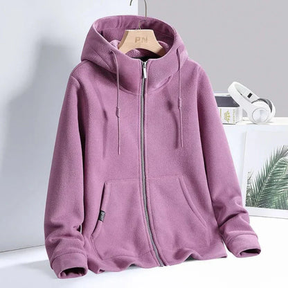 Sweat à capuche élégant en molleton doux pour femme