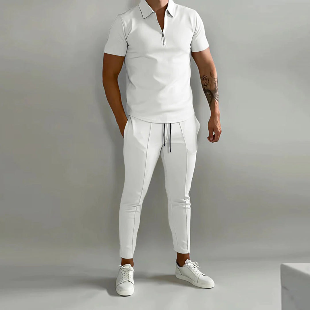 Ensemble d'été deux pièces élastique pour hommes