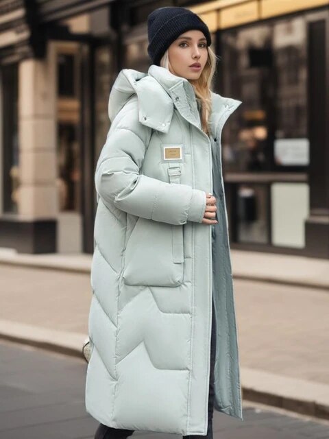 Doudoune longue oversize femme