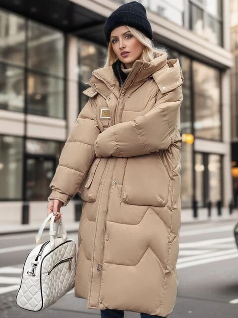 Doudoune longue oversize femme