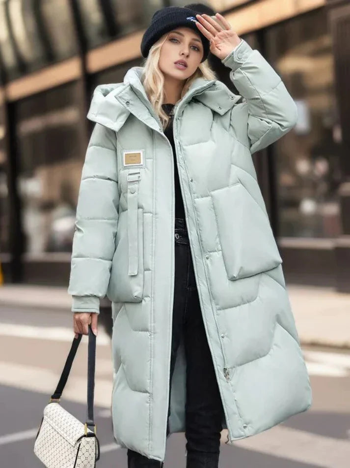 Veste d'hiver classique pour femme, chaude et isolée