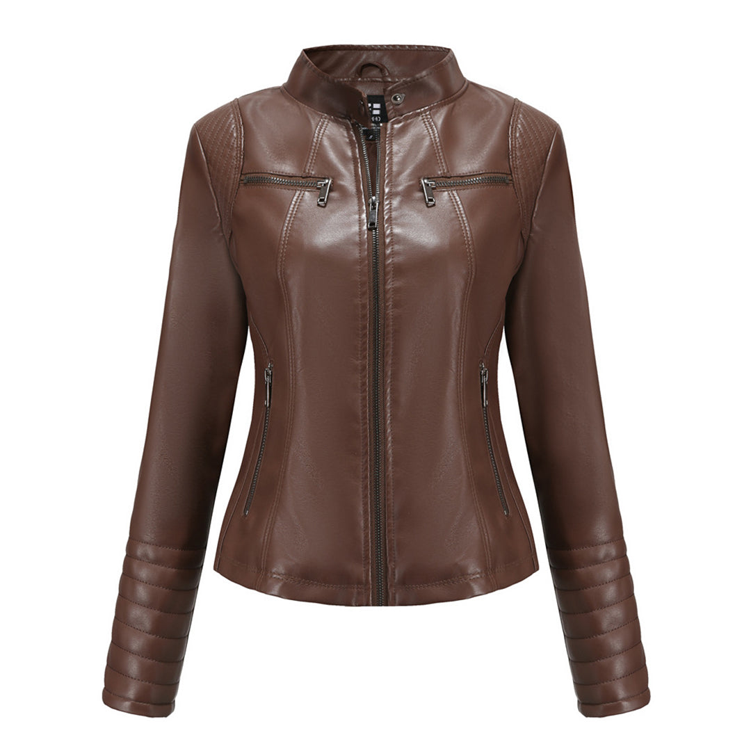 Veste en cuir femme design tendance automne