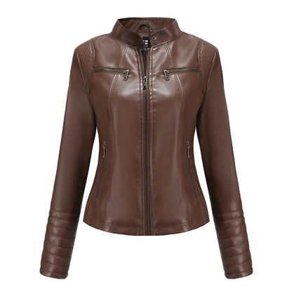 Veste en cuir femme design tendance automne