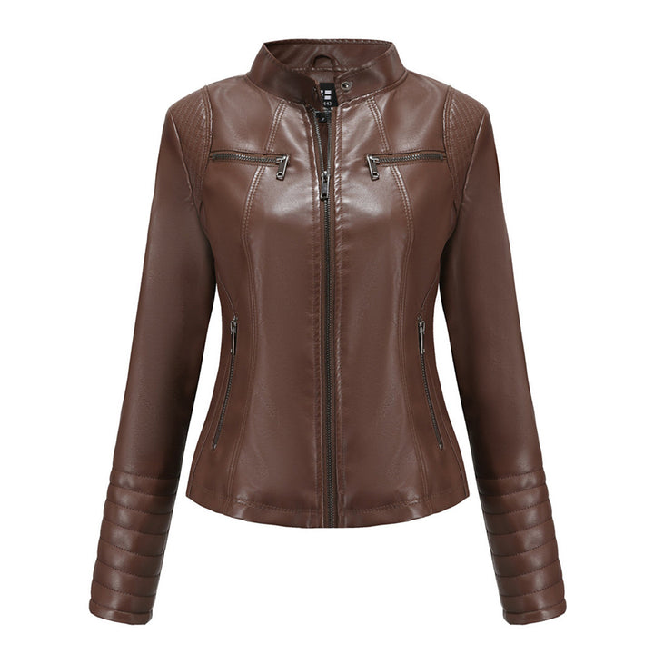 Veste en cuir femme design tendance automne