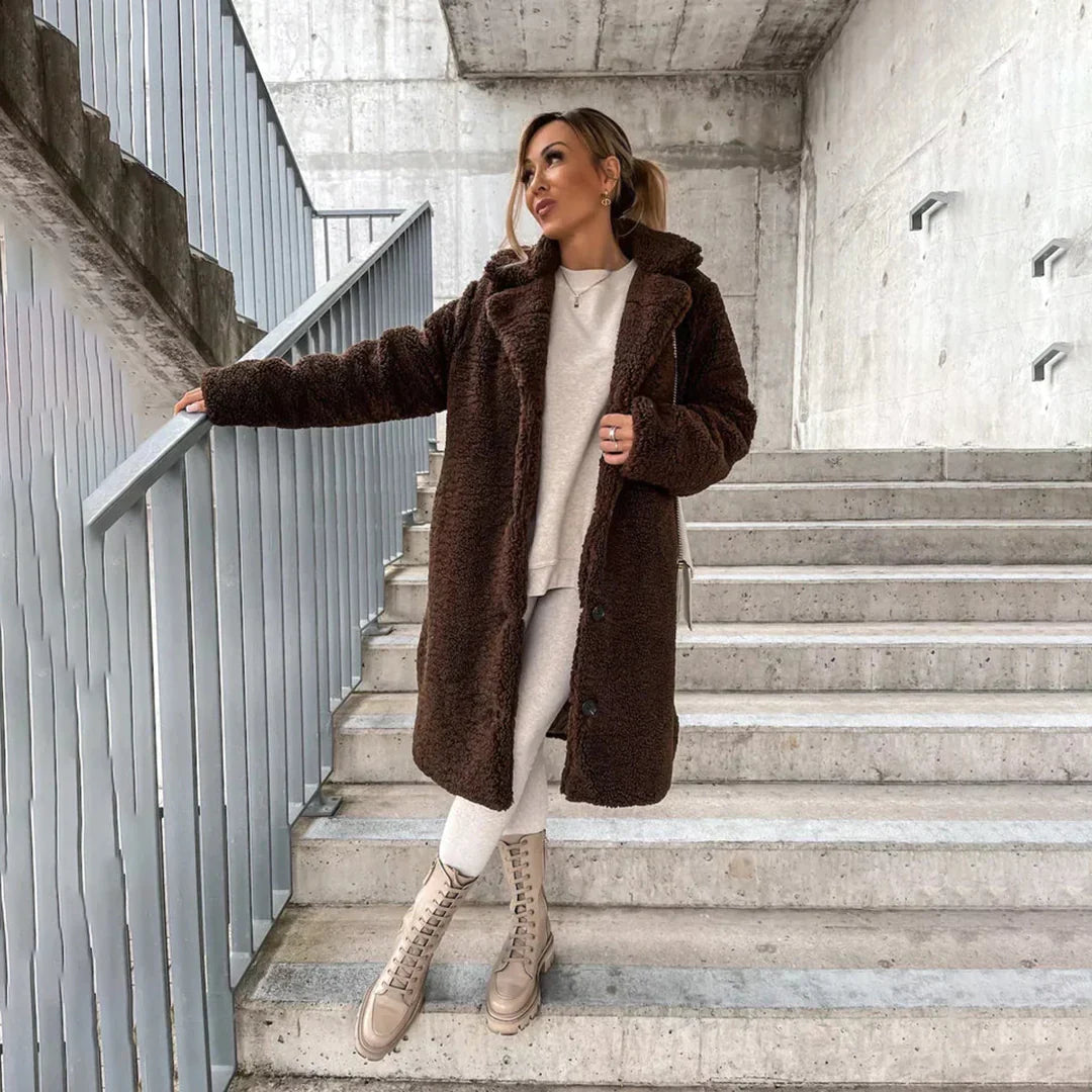 Manteau d'hiver élégant Doux et chaud