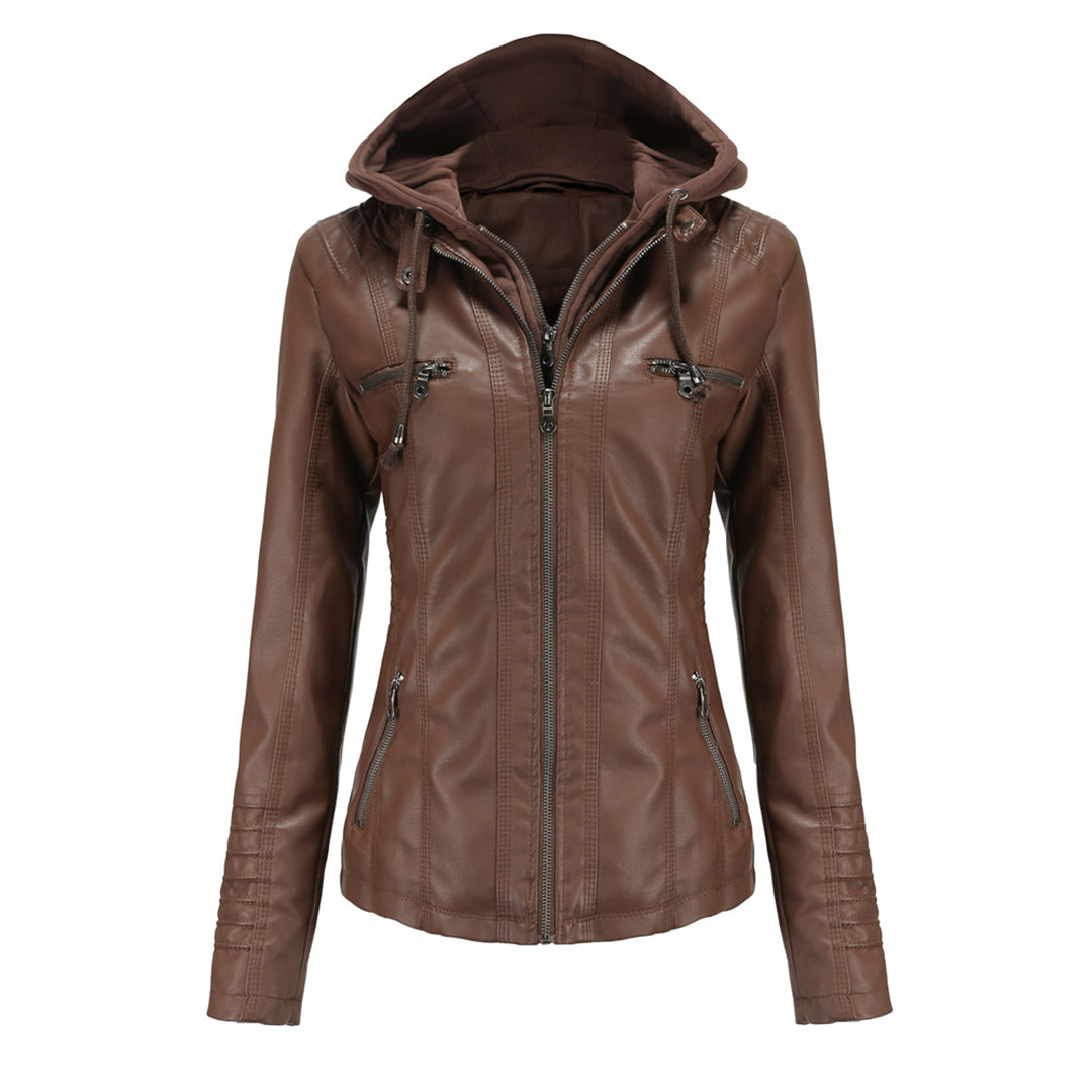Automne Veste en cuir style tendance pour femme