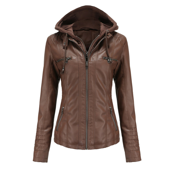 Automne Veste en cuir style tendance pour femme