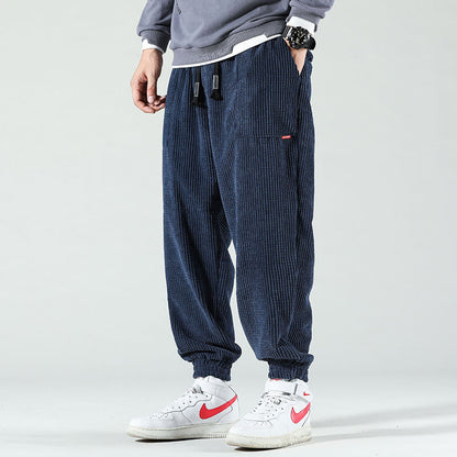 Pantalon homme en velours côtelé confortable