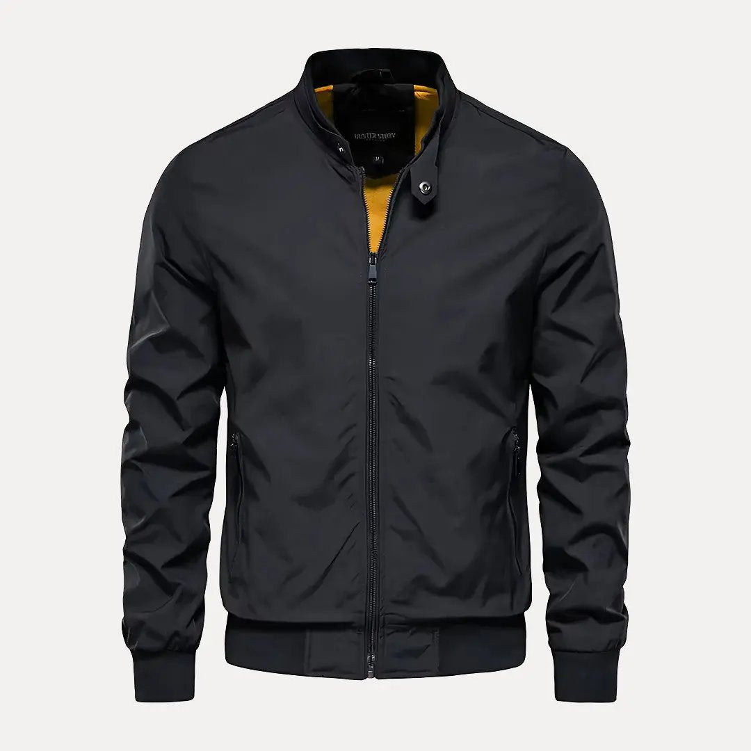 Blouson aviateur tendance style col montant