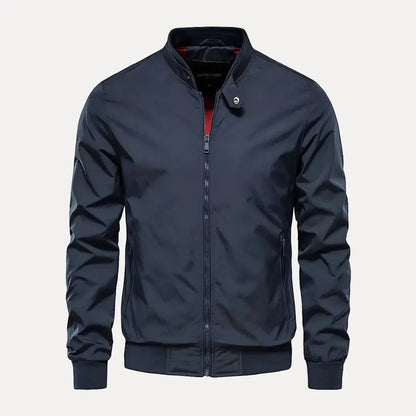 Blouson aviateur tendance style col montant