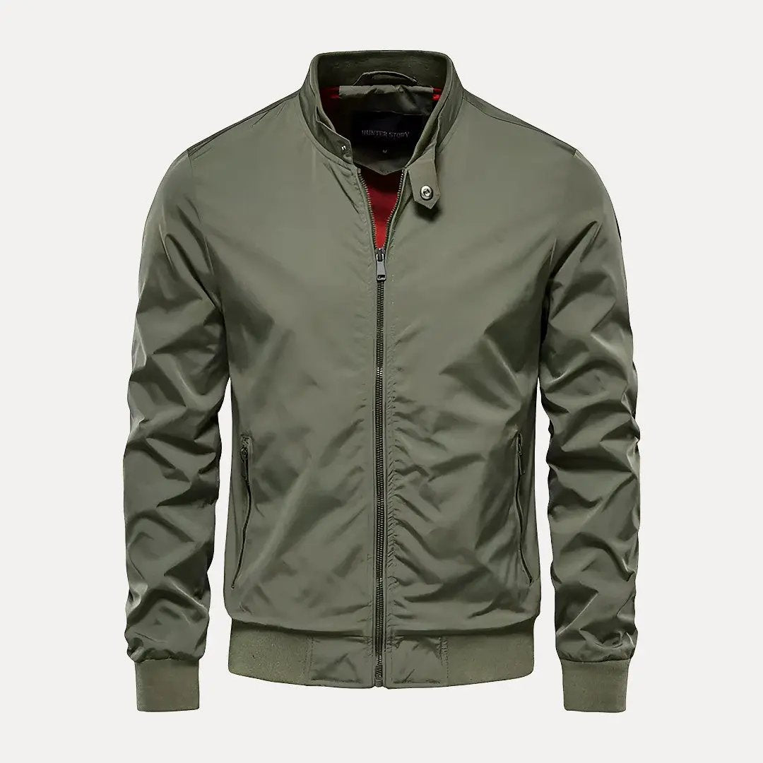 Blouson aviateur tendance style col montant
