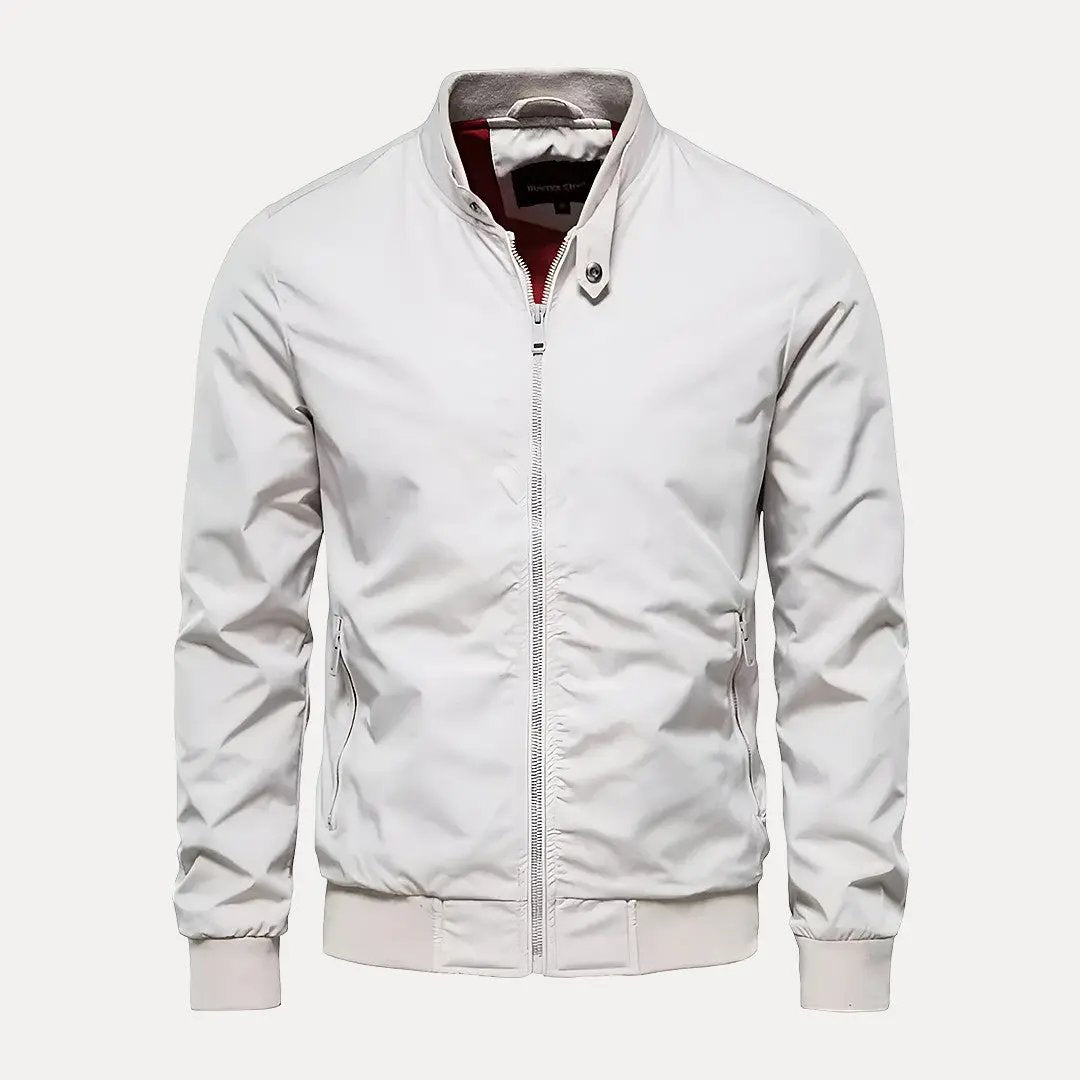 Modische Bomberjacke Stehkragen Style - IdealeKleiden