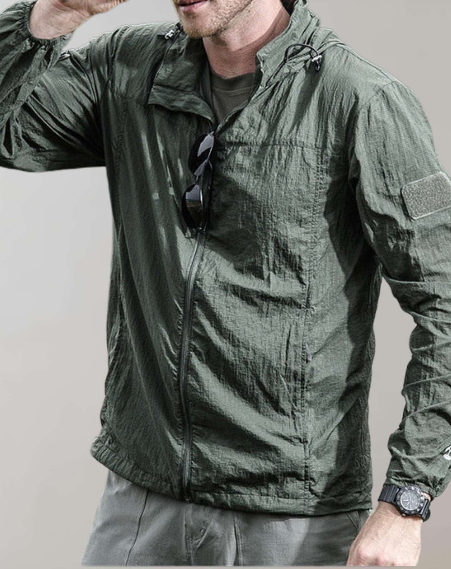 Veste extérieure imperméable Légère Fermeture éclair