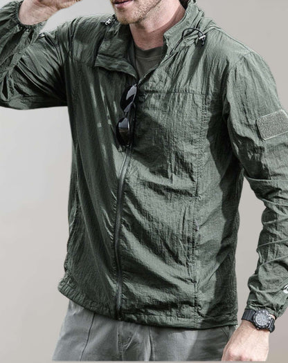 Veste extérieure imperméable Légère Fermeture éclair