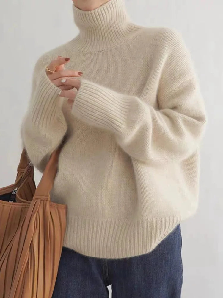 Pulls élégants à col roulé pour femmes