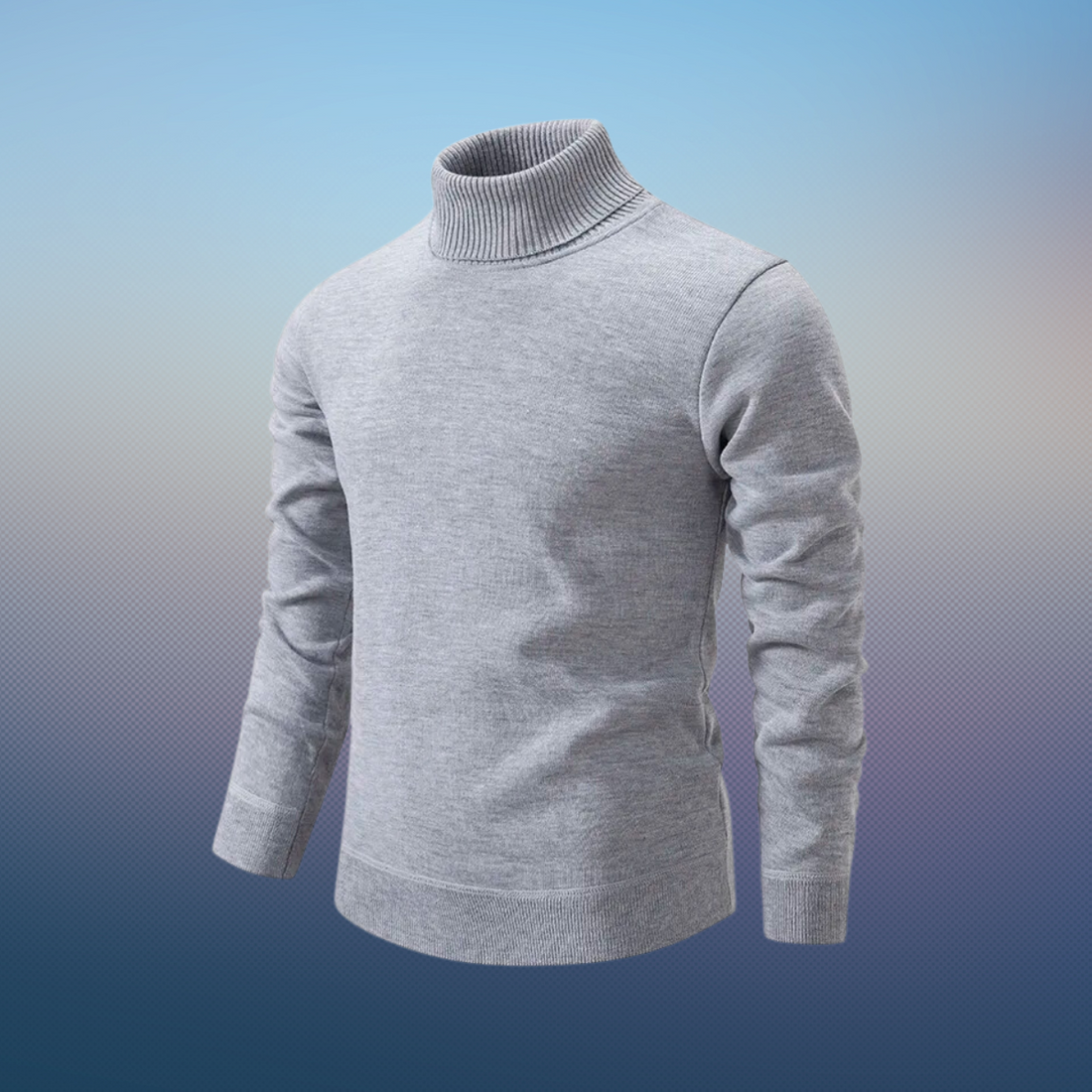 Pull roulé doux Soie et laine Élégant