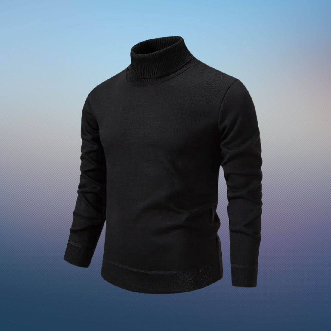 Pull roulé doux Soie et laine Élégant