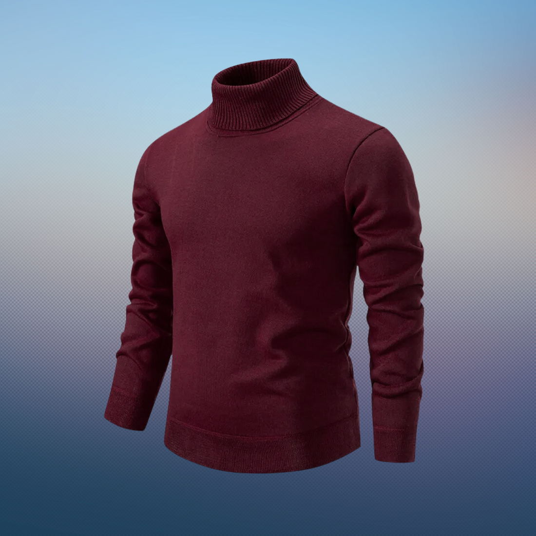 Pull roulé doux Soie et laine Élégant