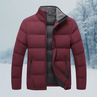 Veste Homme Aspect Cuir Moderne