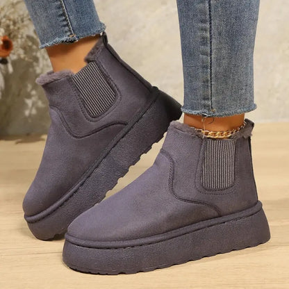 Élégantes bottes d'hiver noires pour femme