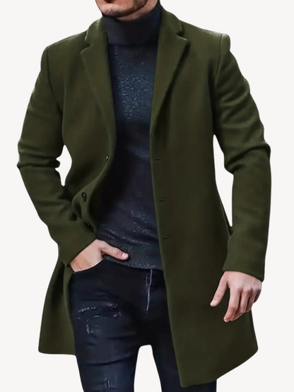 Trench-coat classique sur mesure mi-long