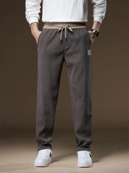 Pantalon de jogging droit pour homme avec cordon de serrage