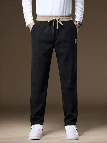 Pantalon de jogging droit pour homme avec cordon de serrage