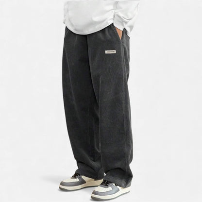 Pantalon en velours côtelé homme Coupe confortable et décontractée