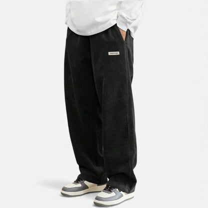 Pantalon en velours côtelé homme Coupe confortable et décontractée
