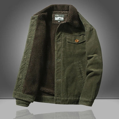 Veste d'hiver homme doublée polaire chaude