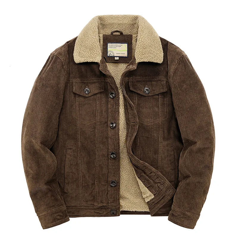 Veste d'hiver pour homme Sherpa Polaire Chaude