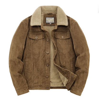 Herren Winterjacke Sherpa Fleece Warm - IdealeKleiden