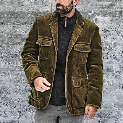 Veste cargo homme avec poches et boutons