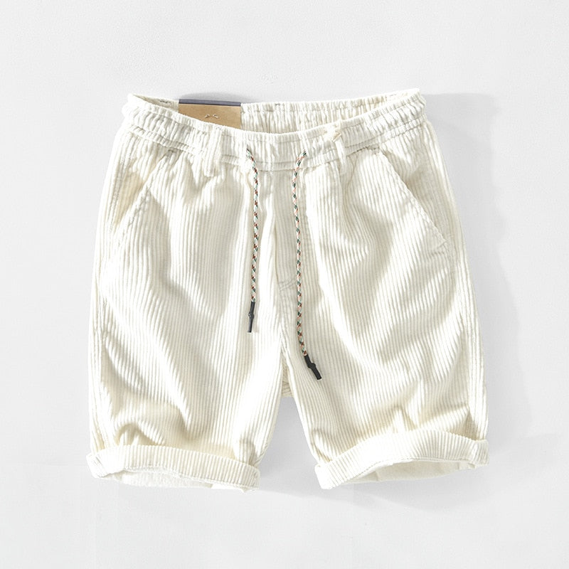 Shorts en velours côtelé d'été confortables pour hommes